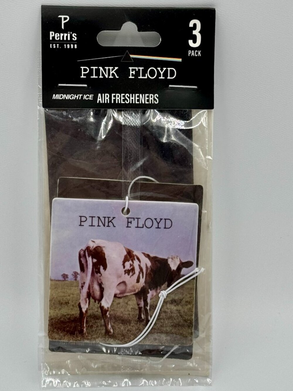3 Pink Floyd Midnight Ice Scented Car Air Fresheners